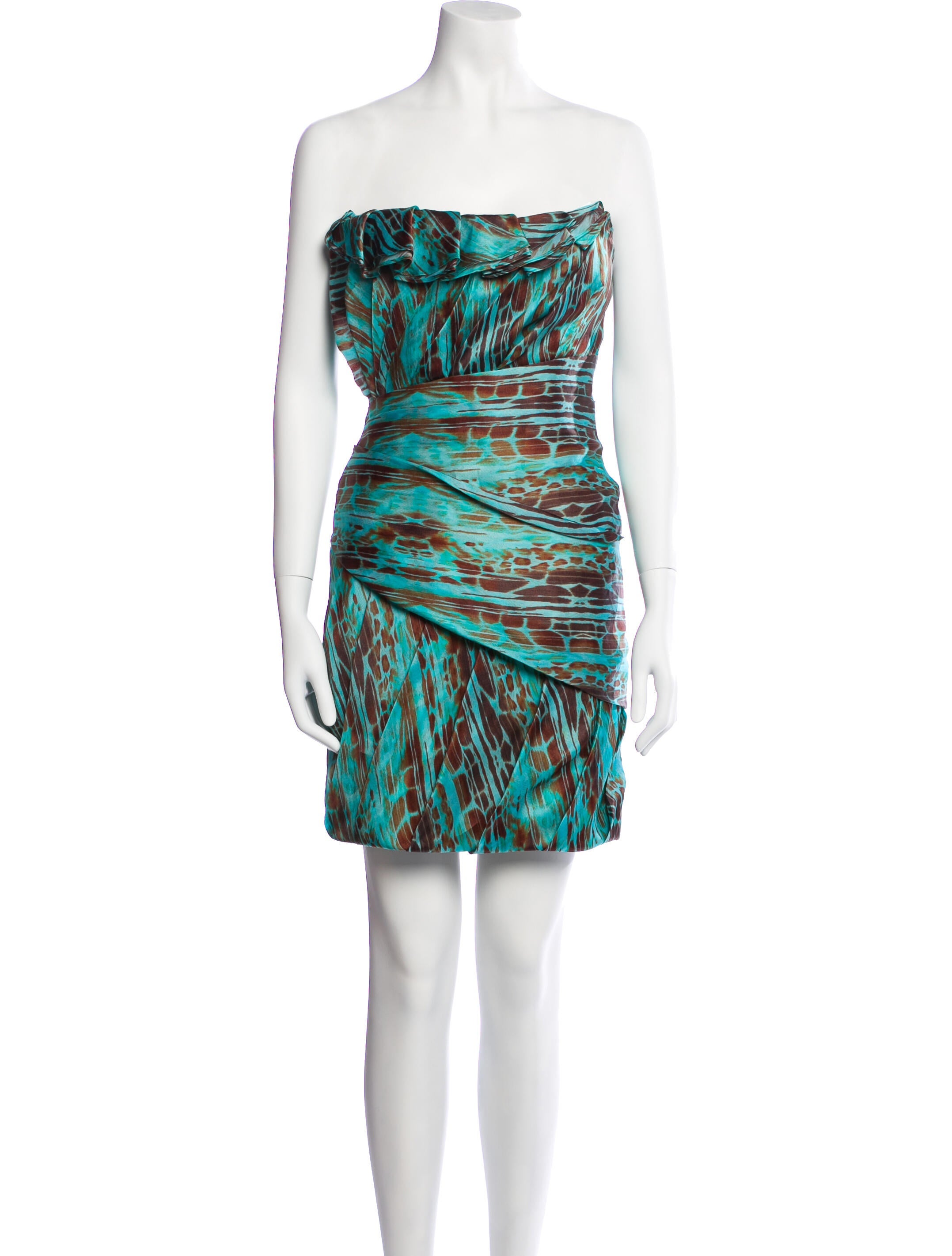 Christian Siriano Printed Mini Dress