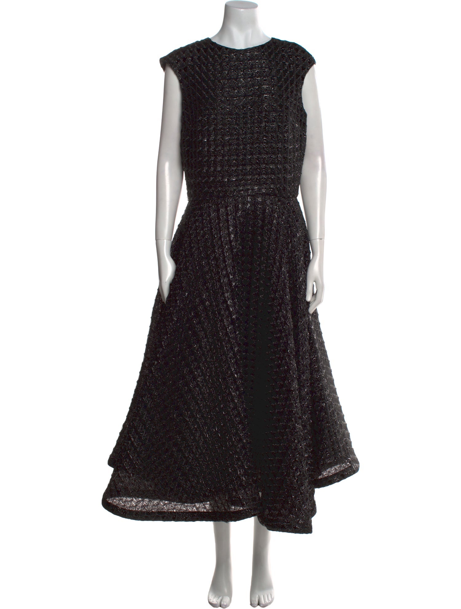 Christian Siriano Bateau Neckline Long Dress