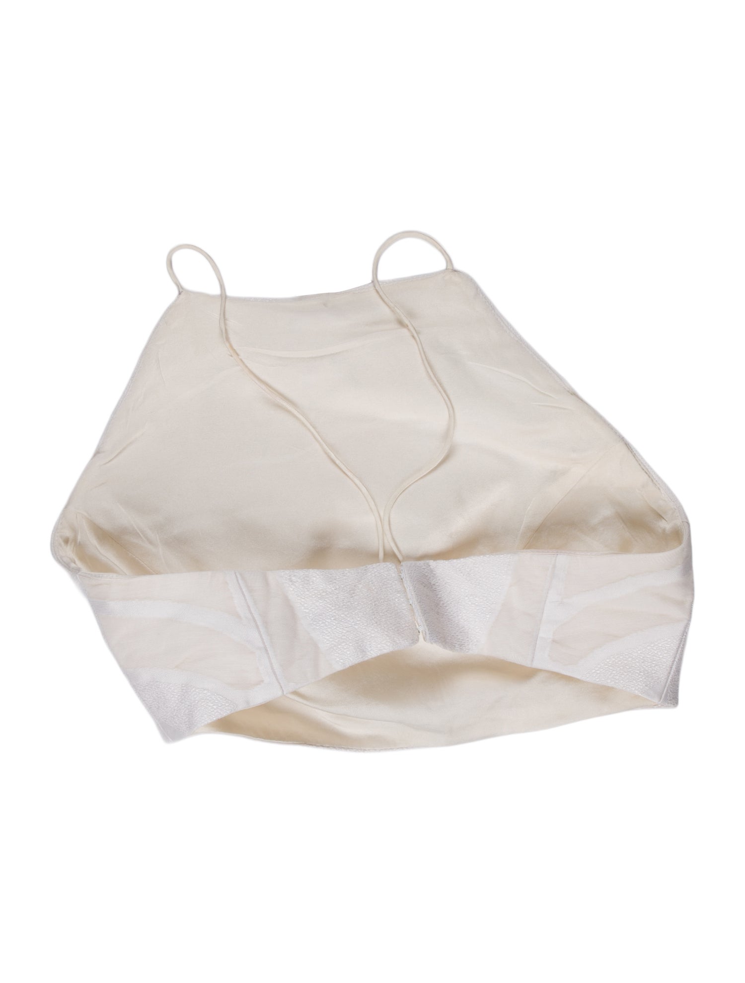 Christian Siriano Square Neckline Sleeveless Crop Top