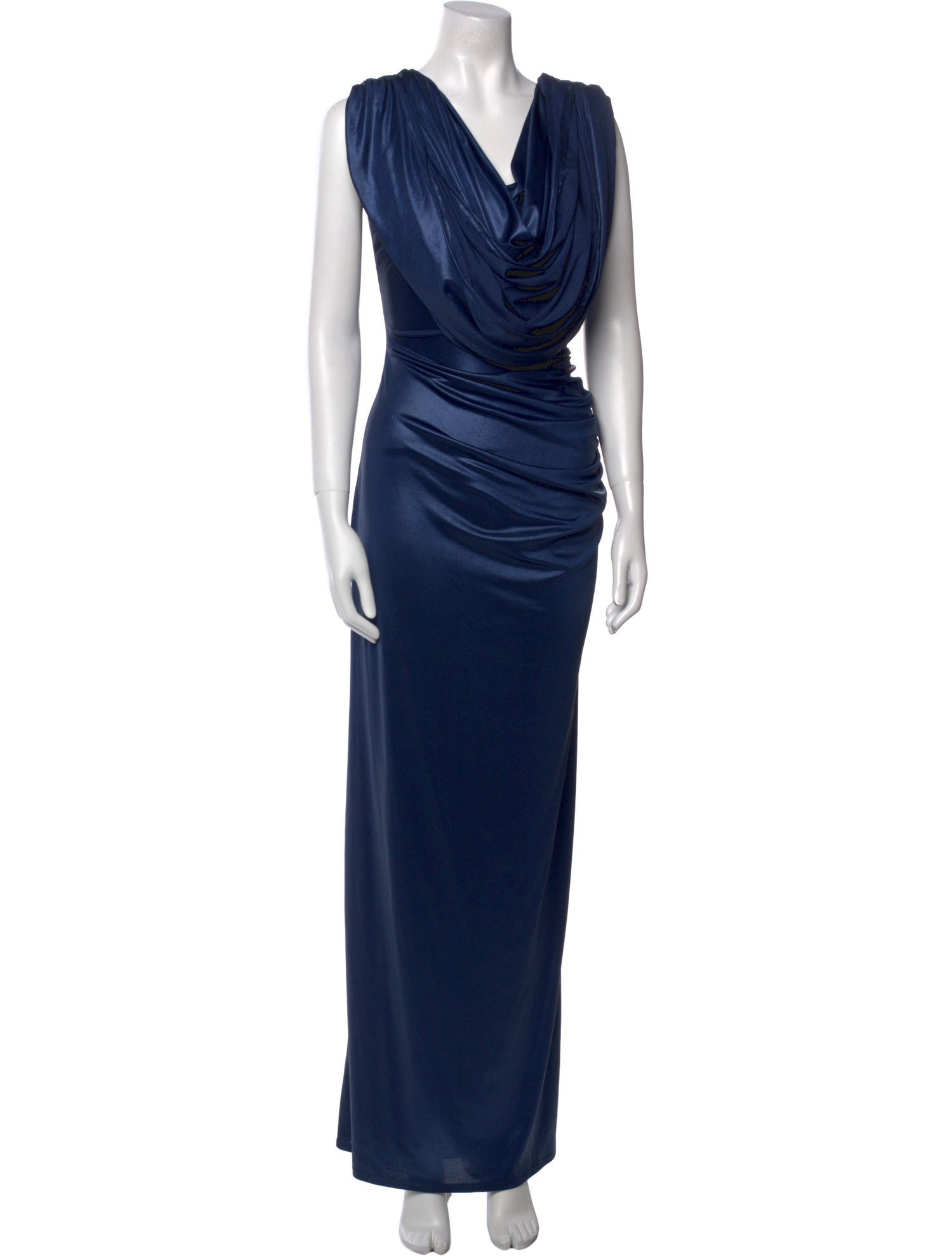 Christian Siriano Cowl Neck Long Dress