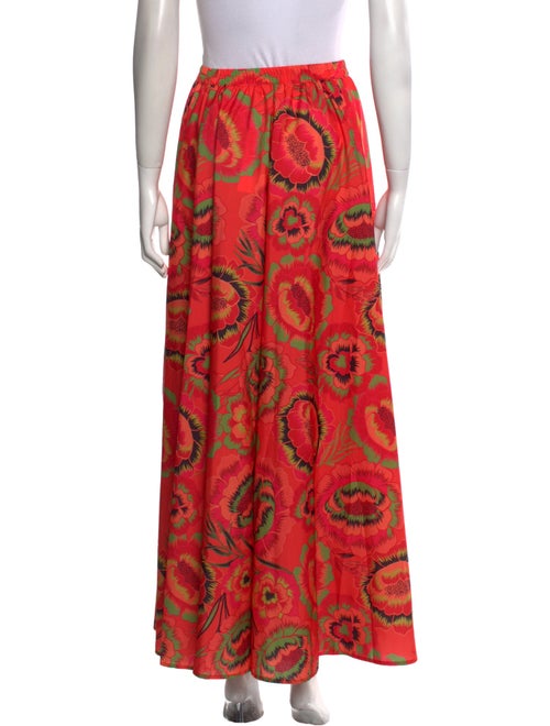 Christian Siriano Floral Print Long Skirt
