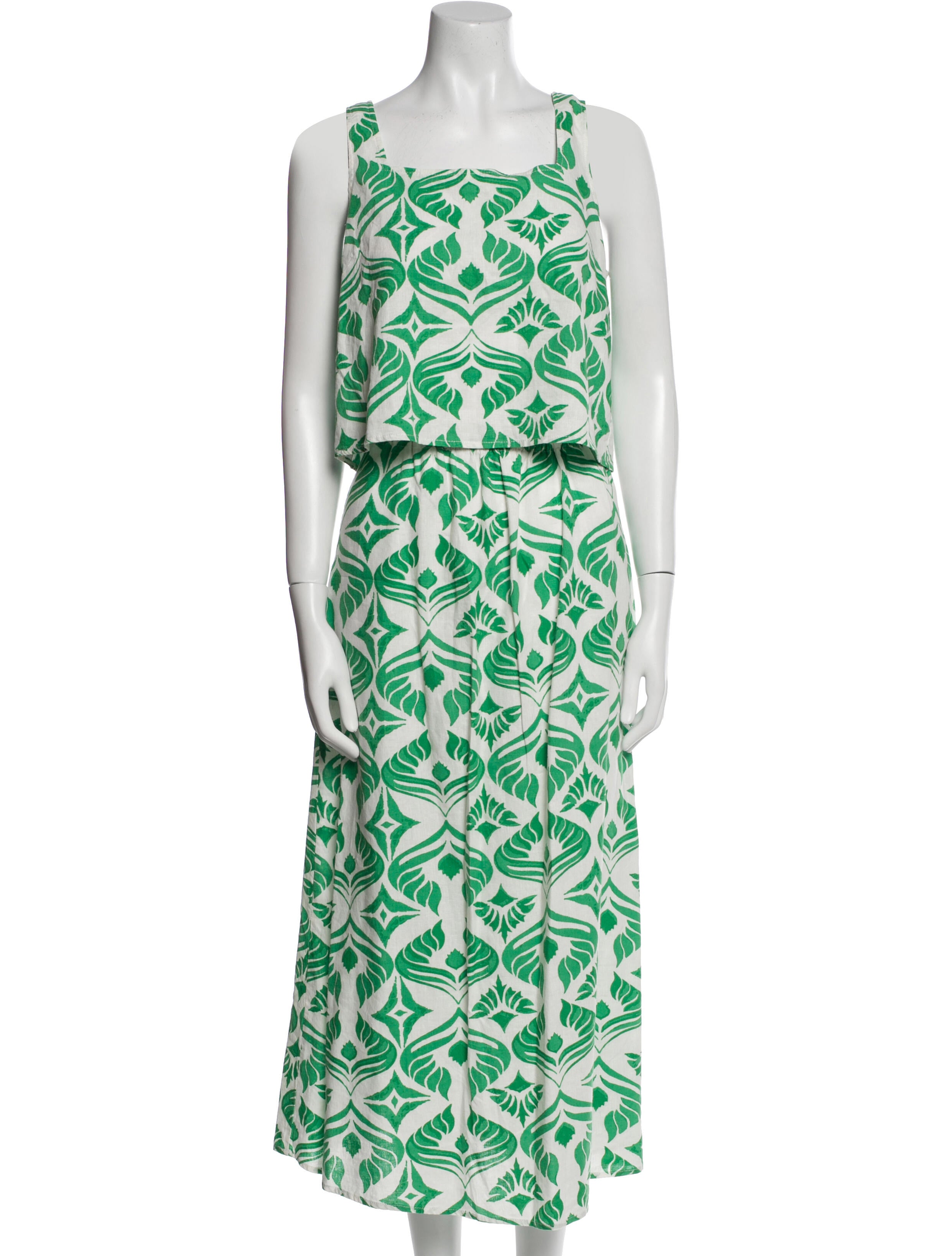 Christian Siriano Printed Skirt Set