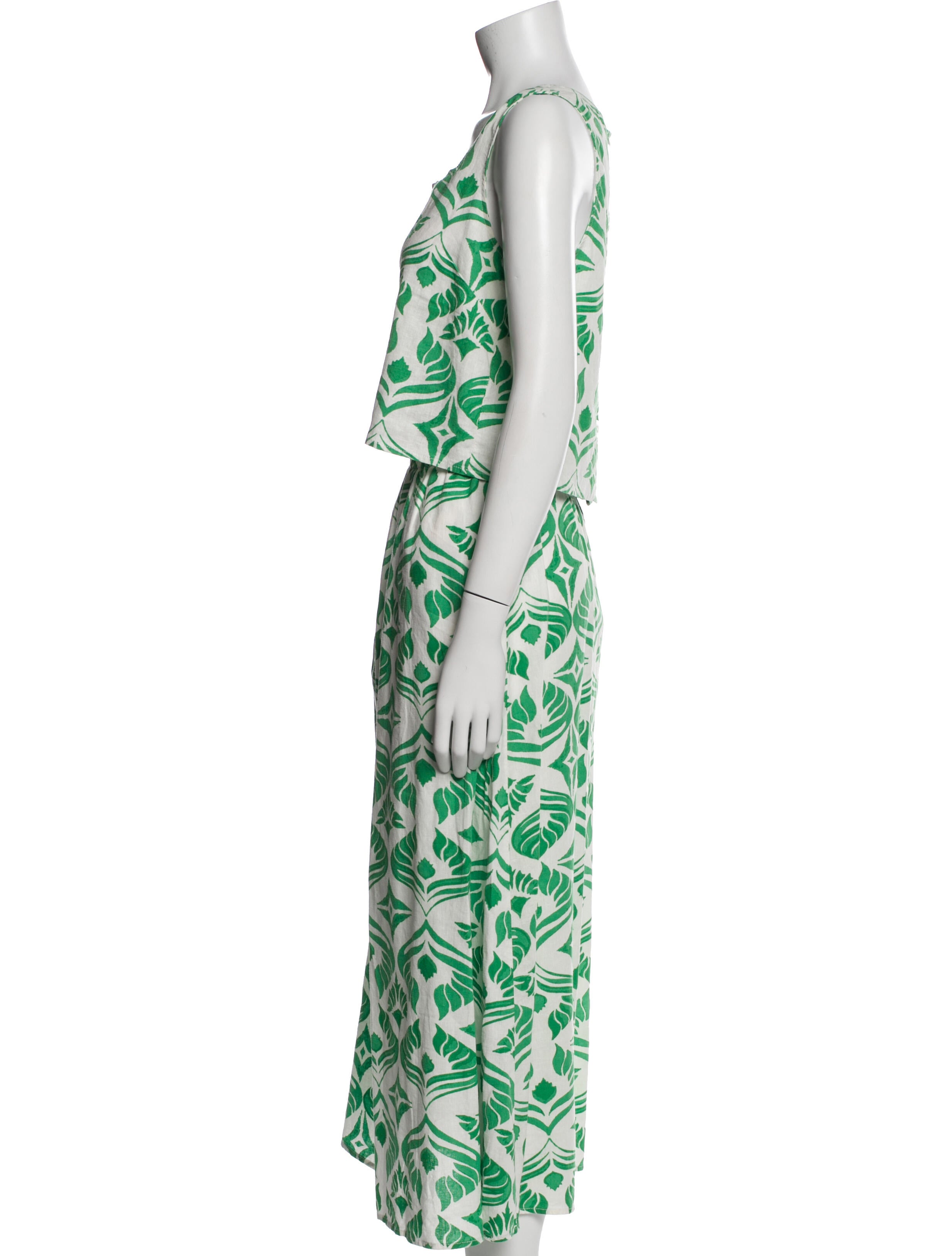 Christian Siriano Printed Skirt Set