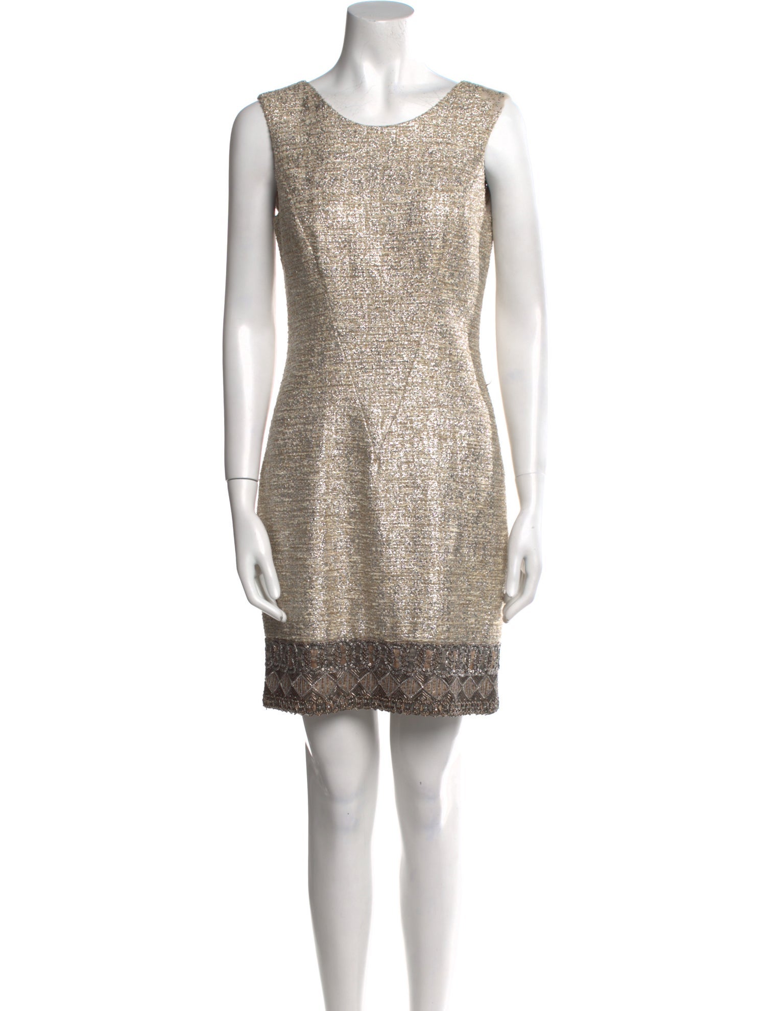 Christian Siriano Scoop Neck Mini Dress