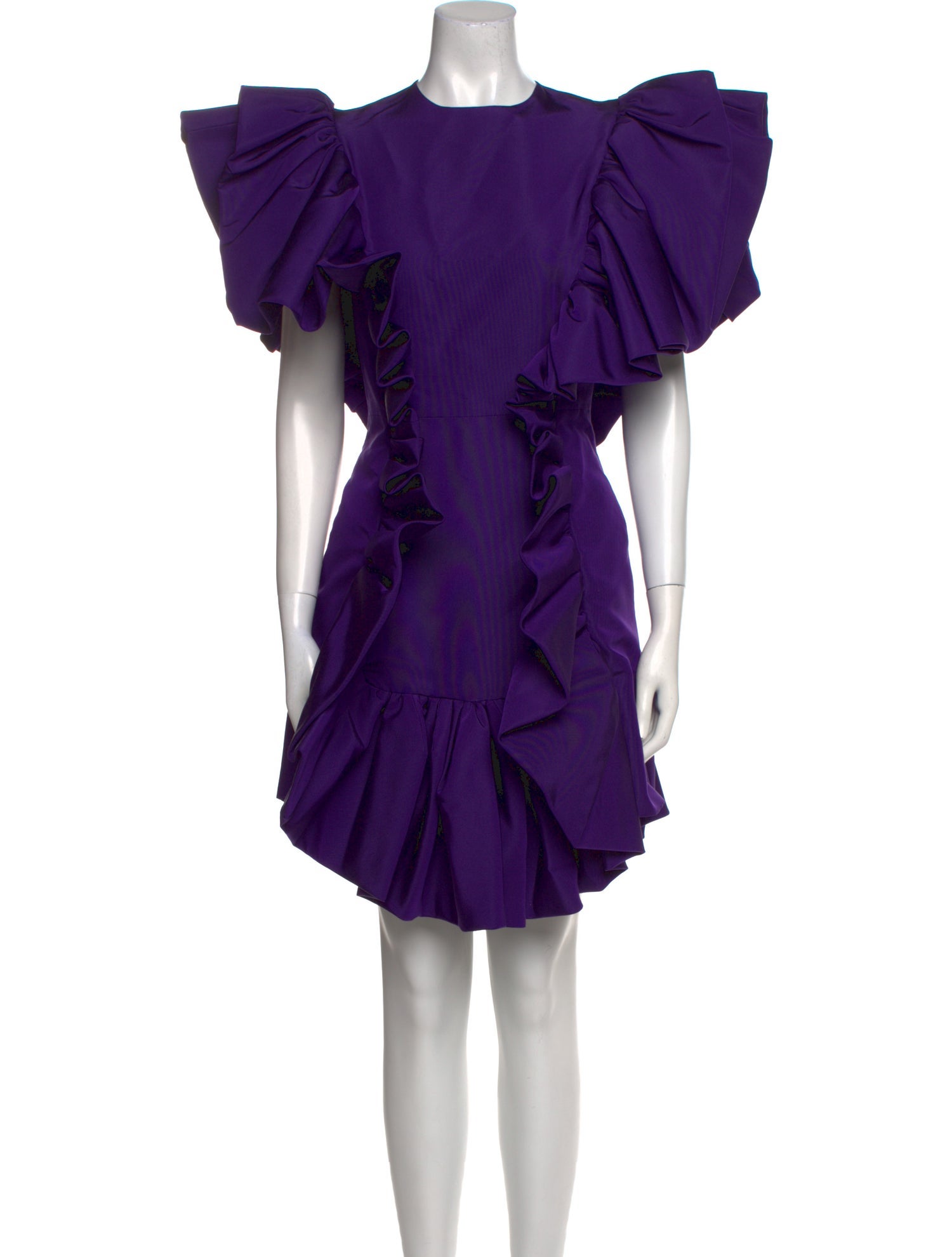 Christian Siriano Silk Mini Dress