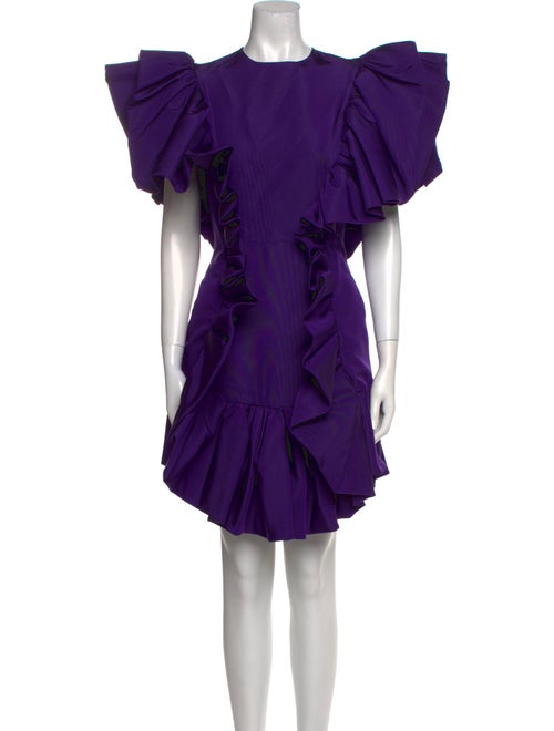 Christian Siriano Silk Mini Dress