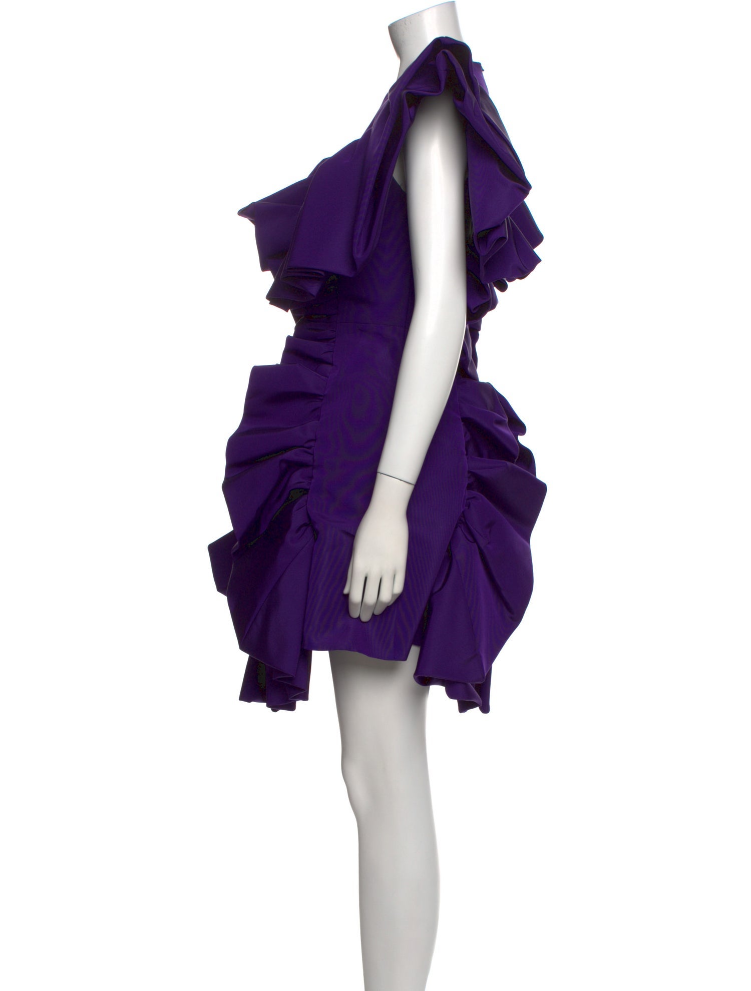 Christian Siriano Silk Mini Dress