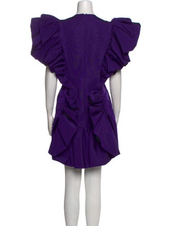 Christian Siriano Silk Mini Dress
