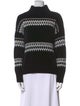 Christian Siriano Striped Mock Neck Sweater