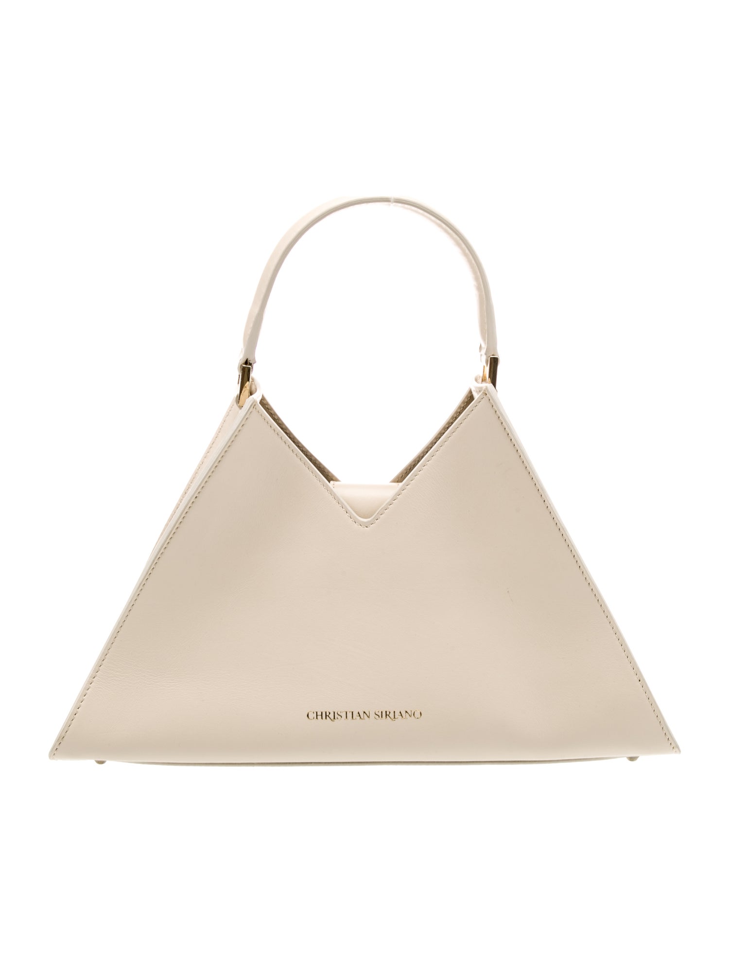 Christian Siriano Leather Top Handle Bag