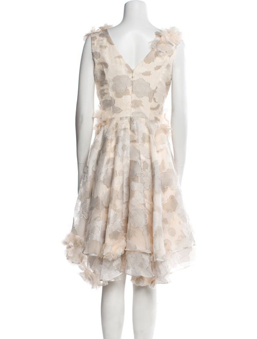 Christian Siriano Lace Pattern Knee-Length Dress