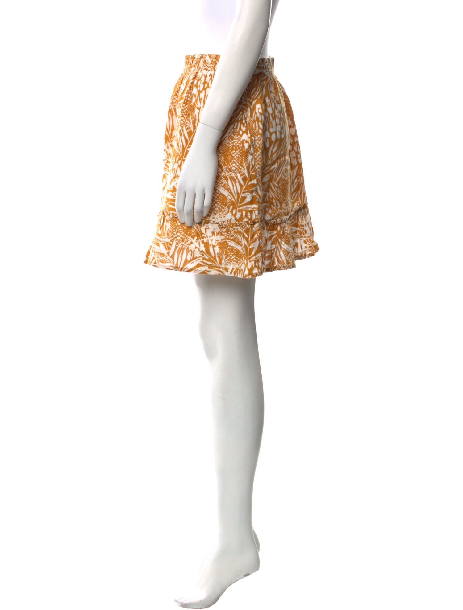 Christian Siriano Linen Mini Skirt