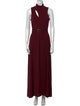 Christian Siriano Mock Neck Long Dress