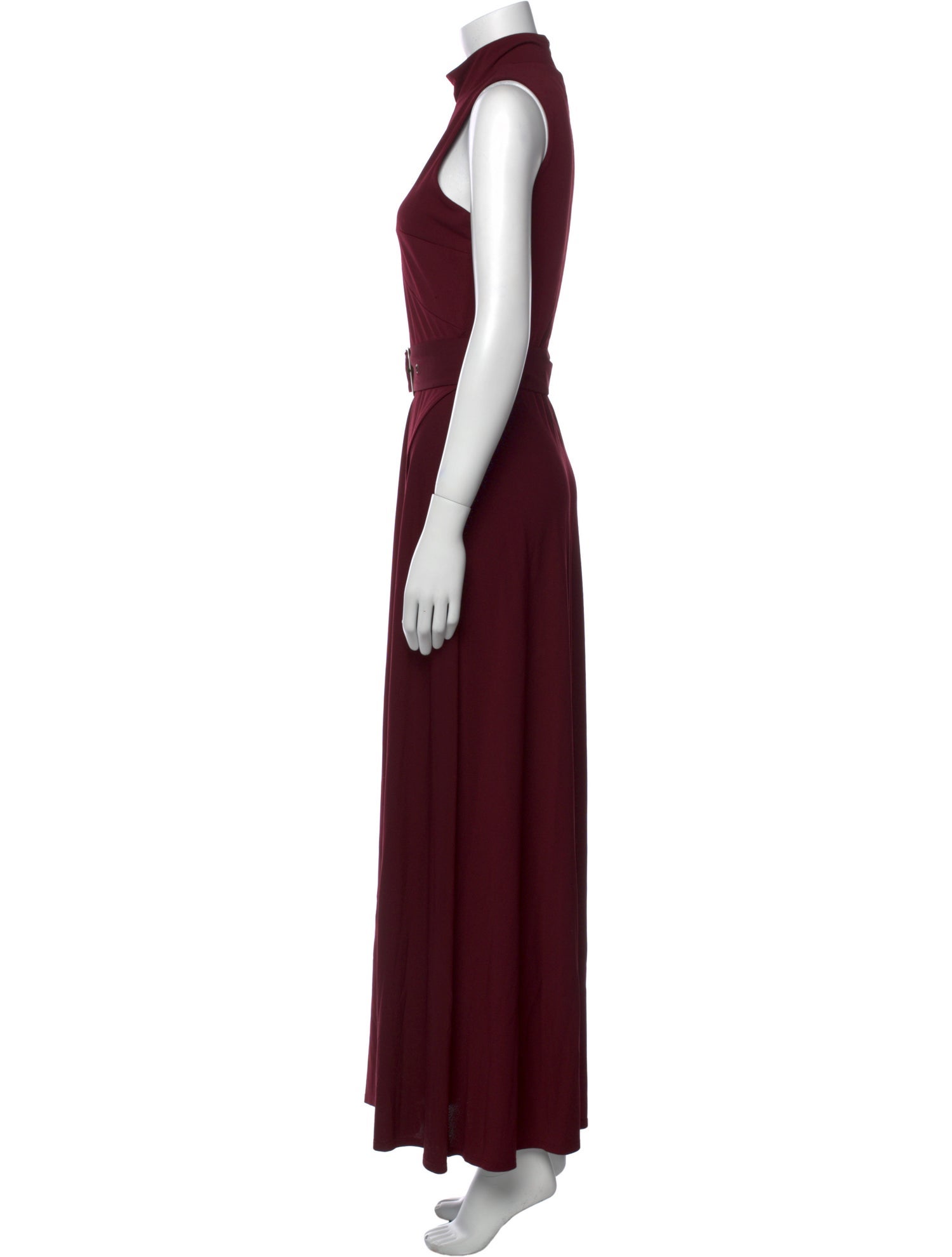 Christian Siriano Mock Neck Long Dress