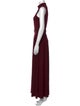Christian Siriano Mock Neck Long Dress