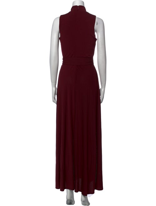 Christian Siriano Mock Neck Long Dress