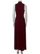 Christian Siriano Mock Neck Long Dress