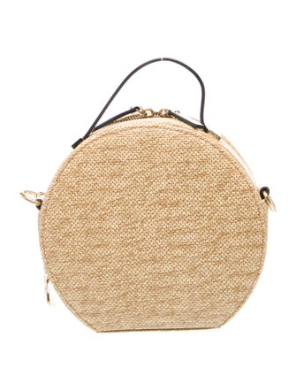 Christian Siriano Raffia Top Handle Bag
