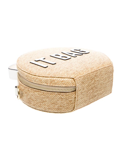 Christian Siriano Raffia Top Handle Bag