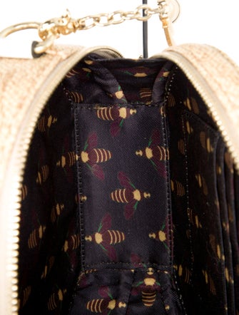 Christian Siriano Raffia Top Handle Bag