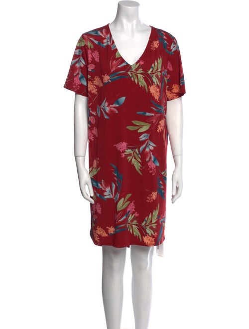 Christian Siriano Floral Print Mini Dress