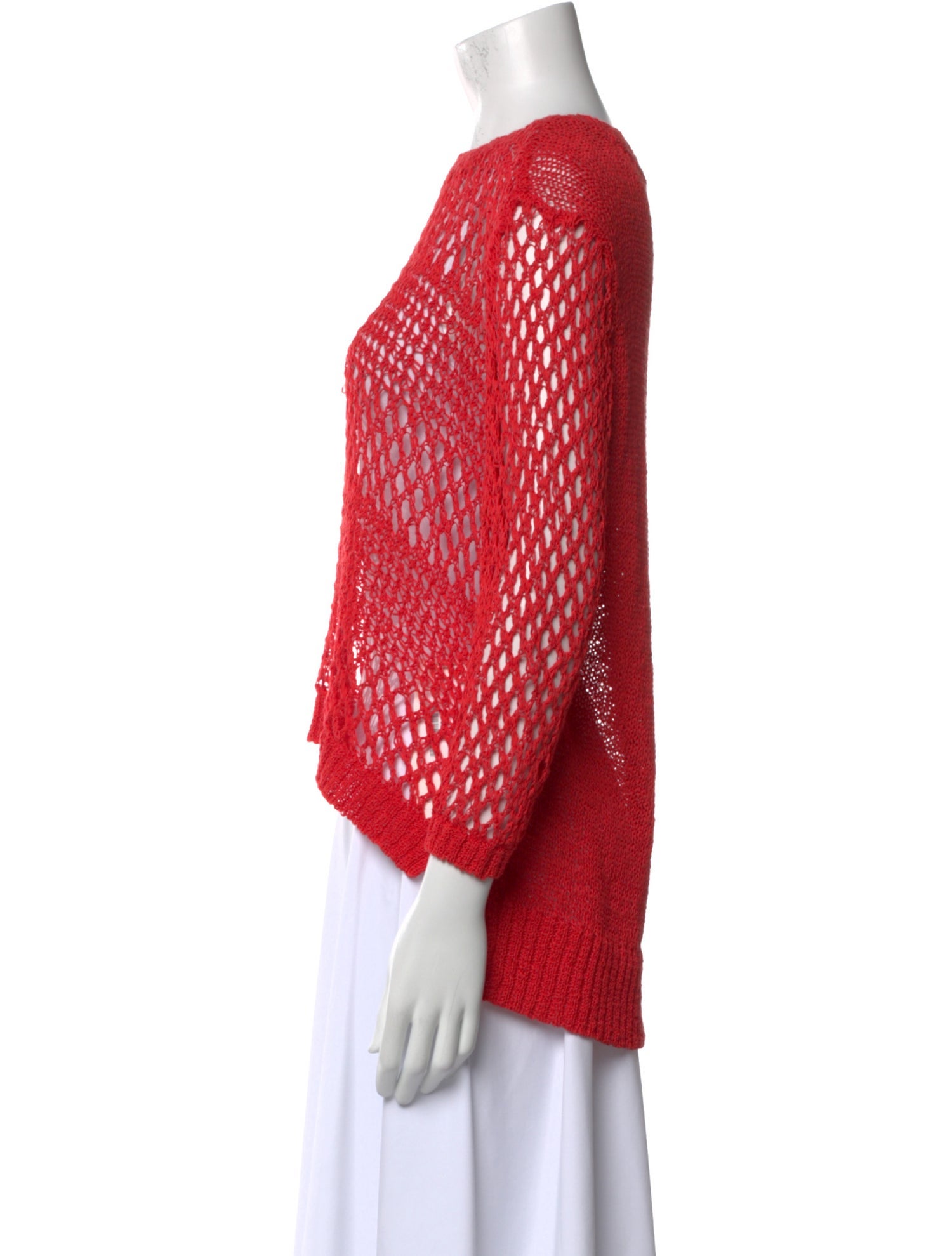 Christian Siriano Bateau Neckline Three-Quarter Sleeve Blouse