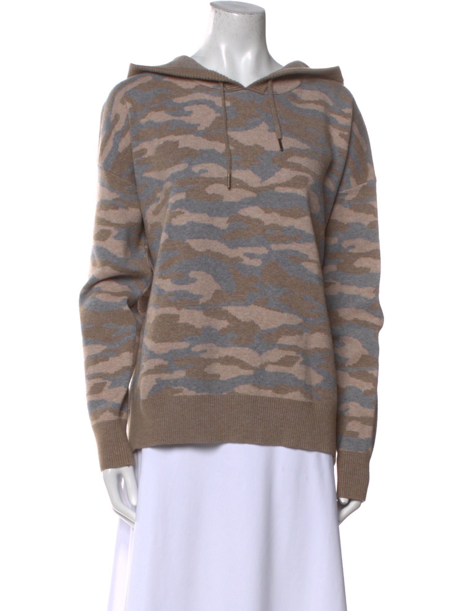 Christian Siriano Camouflage Print Long Sleeve Sweatshirt