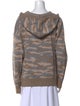 Christian Siriano Camouflage Print Long Sleeve Sweatshirt
