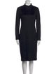 Christian Siriano Turtleneck Midi Length Dress