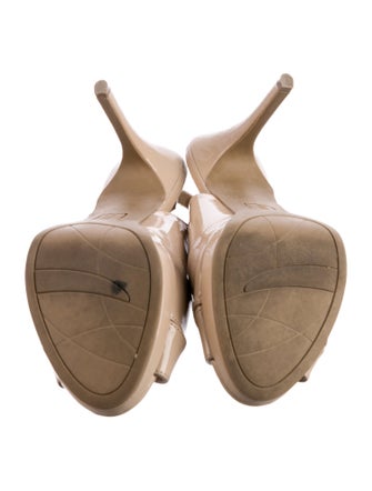 Christian Siriano Patent Leather Slingback Sandals