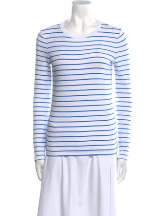 Christian Siriano Striped Crew Neck T-Shirt
