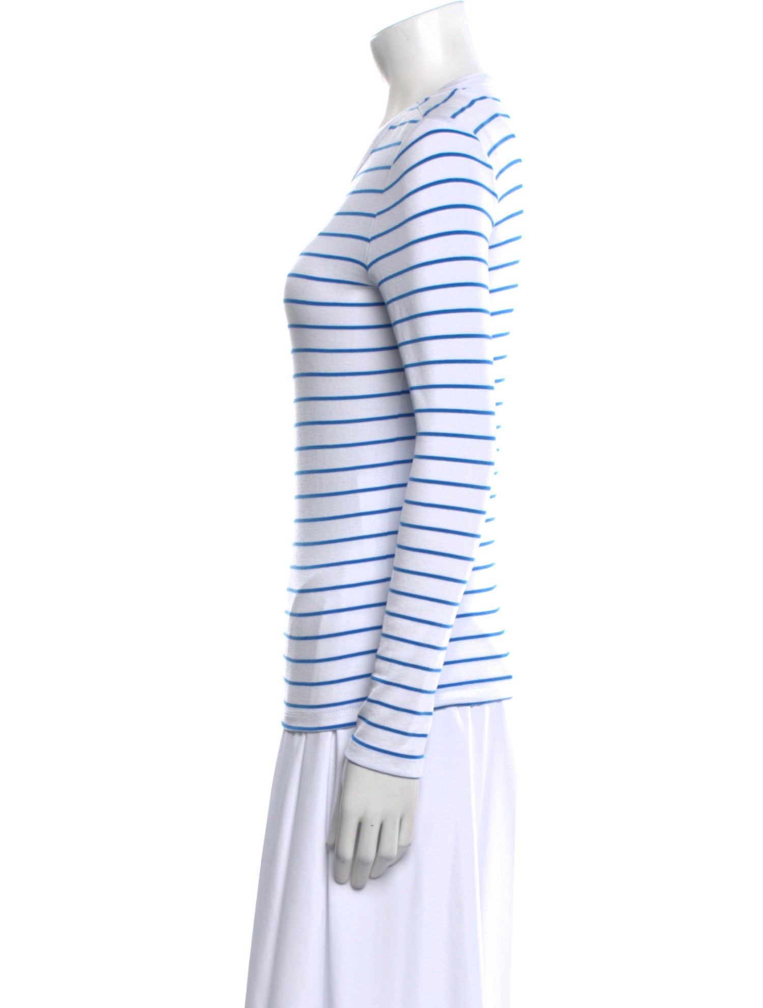 Christian Siriano Striped Crew Neck T-Shirt