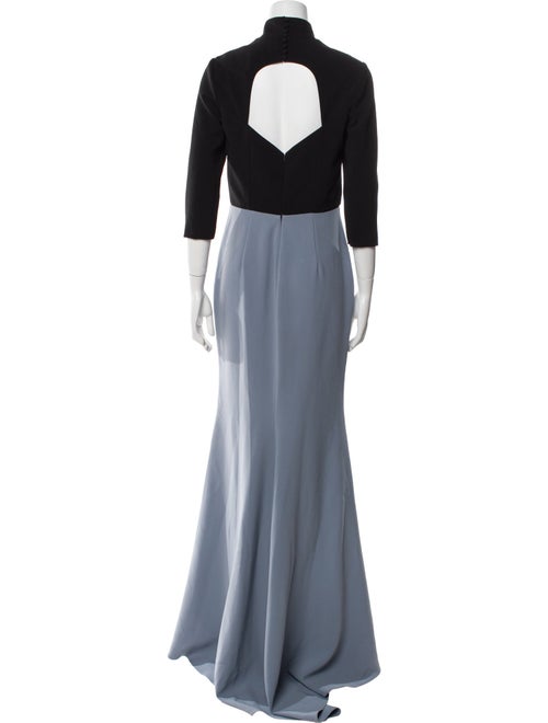 Christian Siriano Mock Neck Long Dress