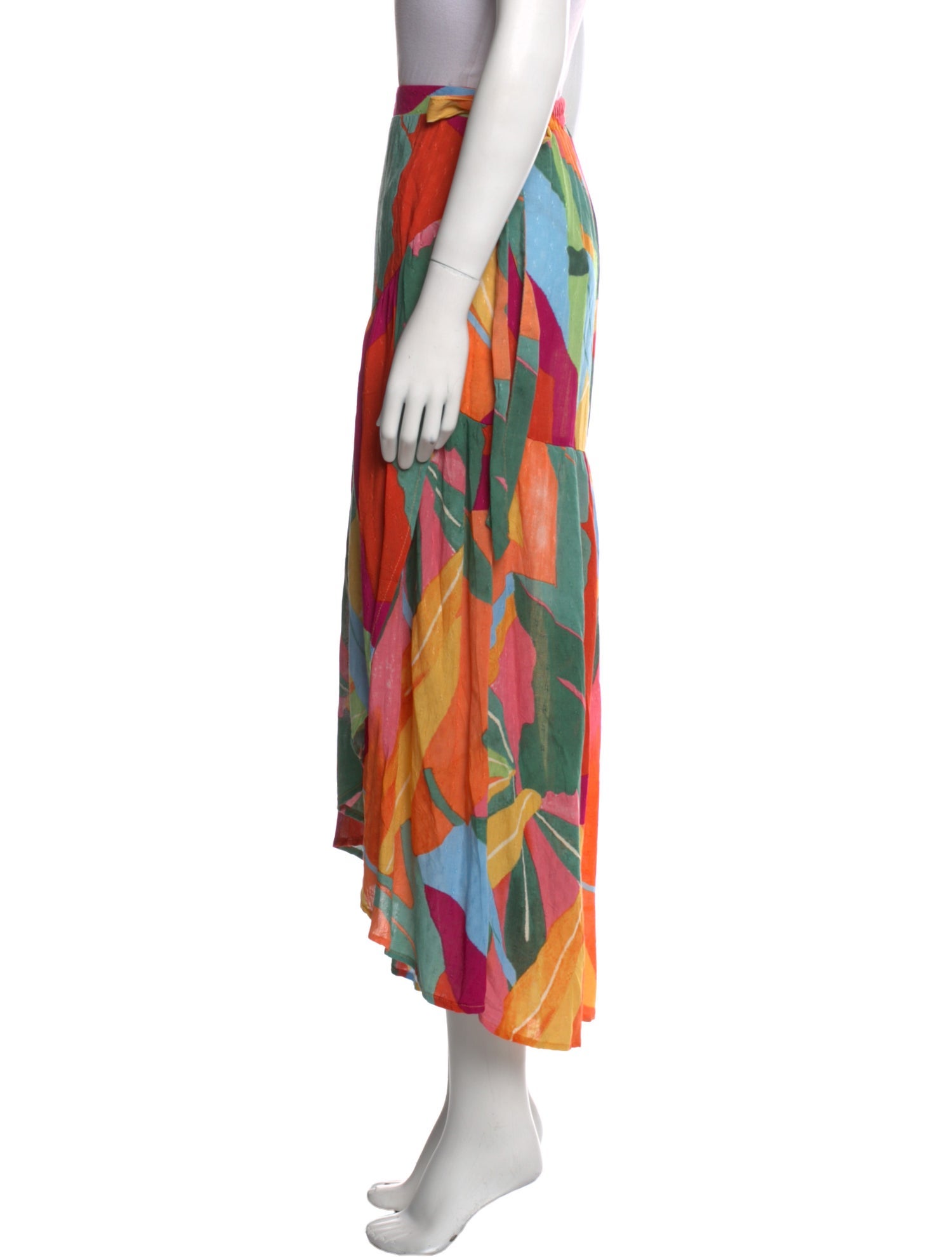 Christian Siriano Printed Midi Length Skirt
