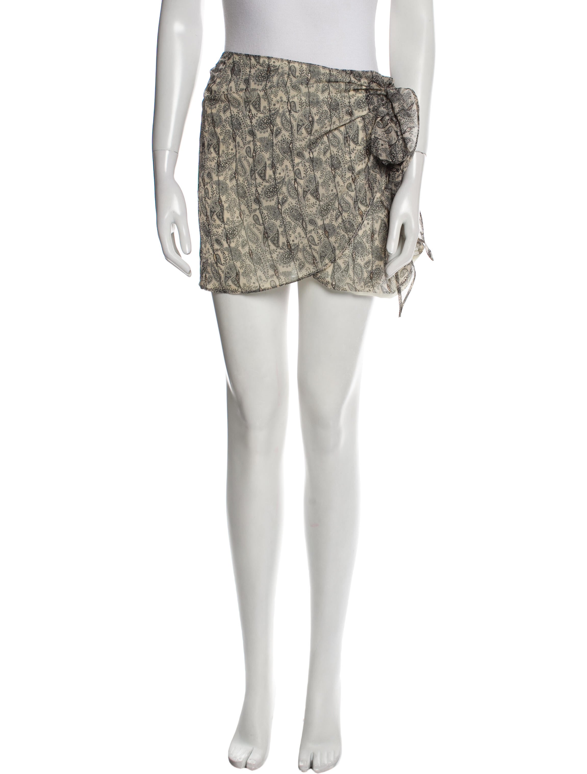 Chosen Couture Collection Paisley Print Mini Skirt w/ Tags