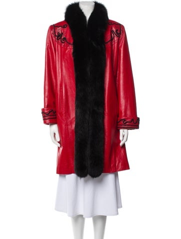 Chosen Couture Collection Coats Vintage Leather Fur Coat S