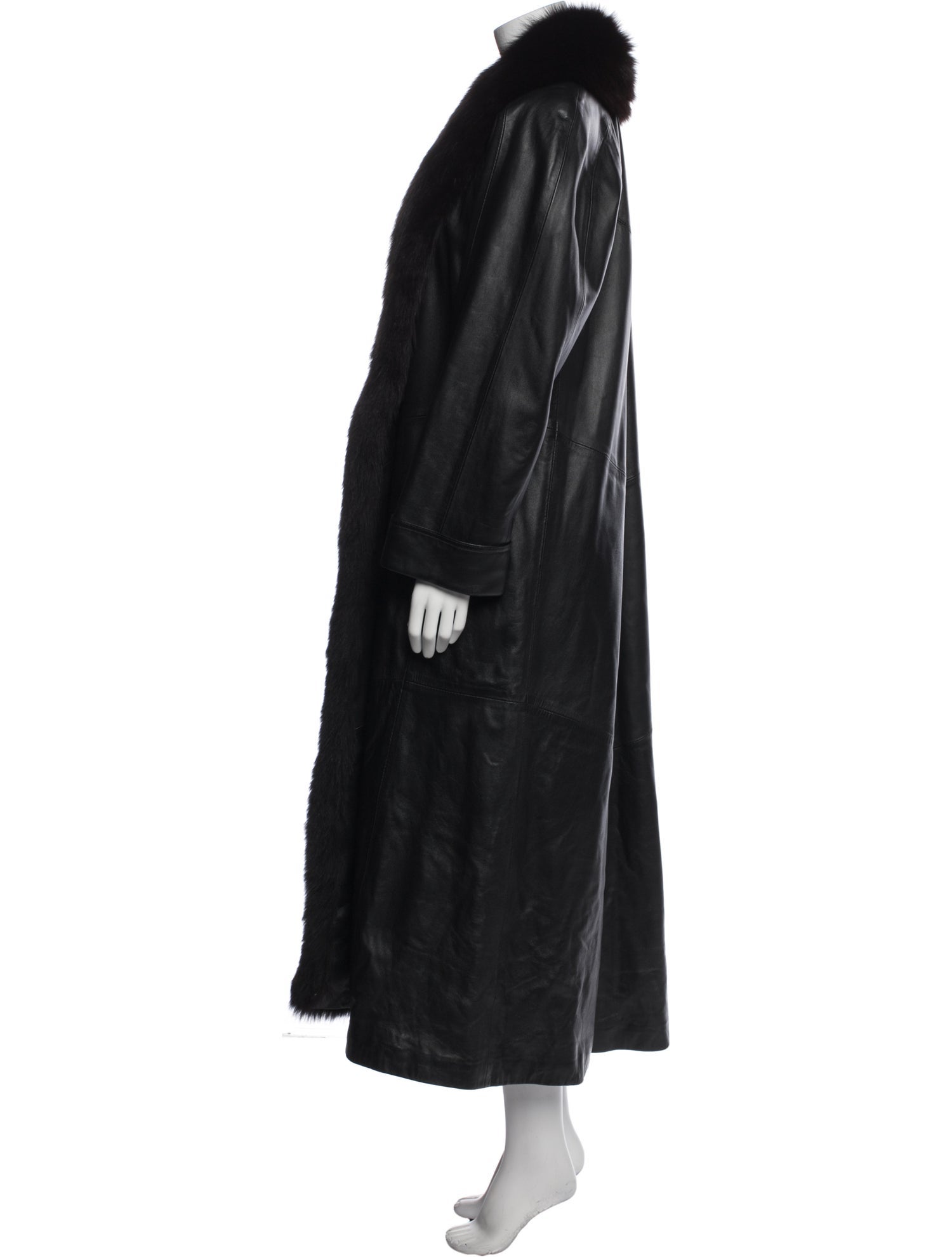 Chosen Couture Collection Leather Faux Fur Coat