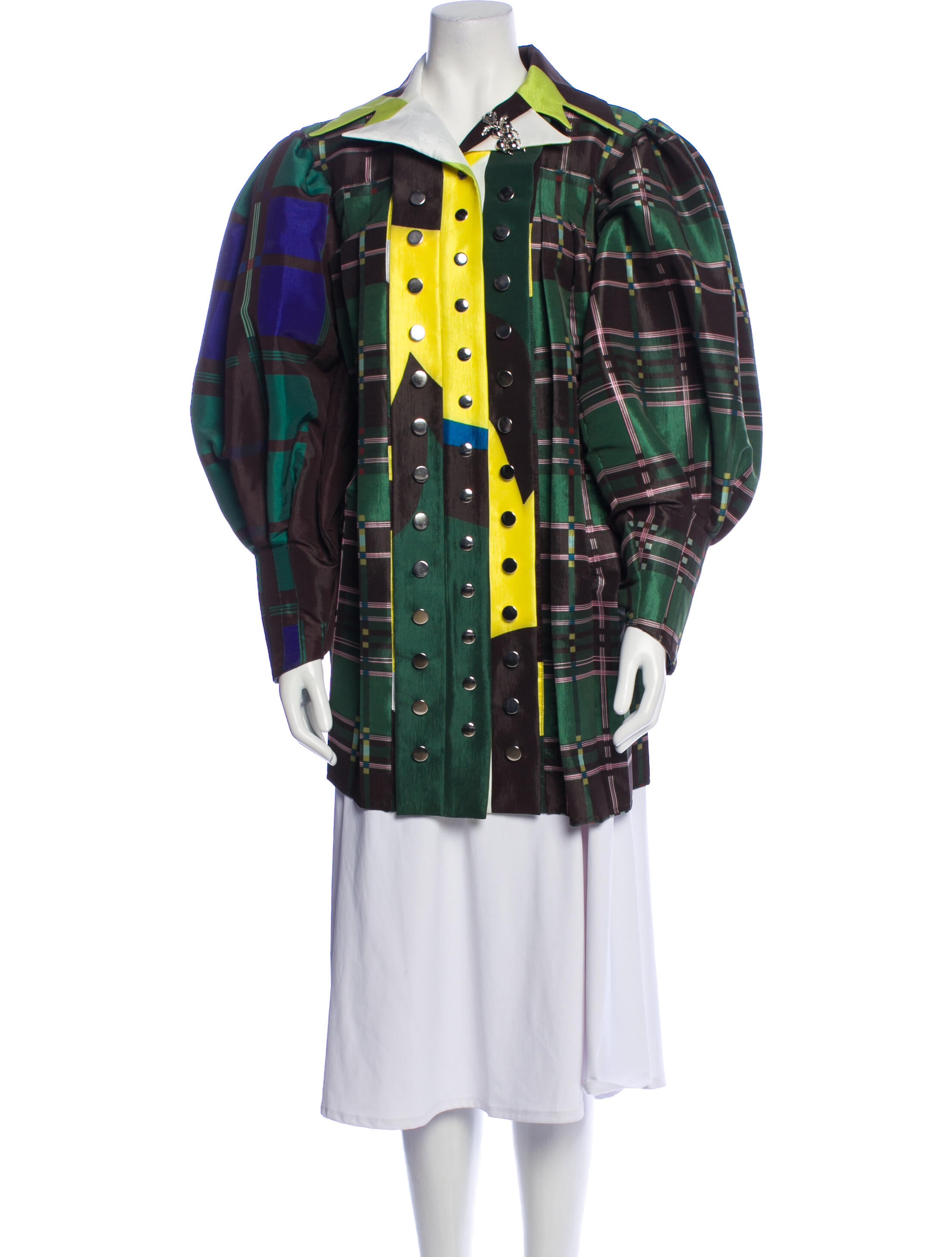 Chopova Lowena Plaid Print Jacket