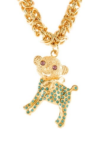 Chopova Lowena Pendant Necklace Crystal Lamb