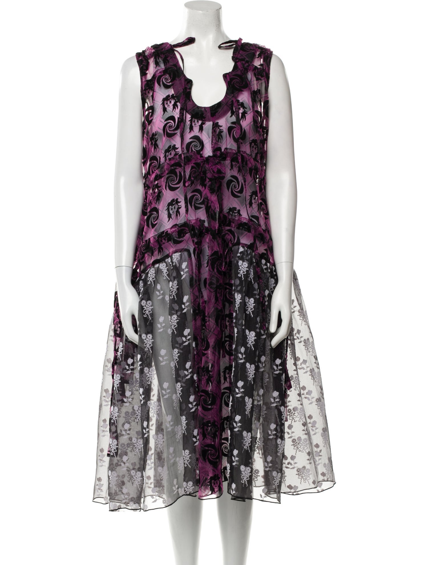 Chopova Lowena Printed Midi Length Dress