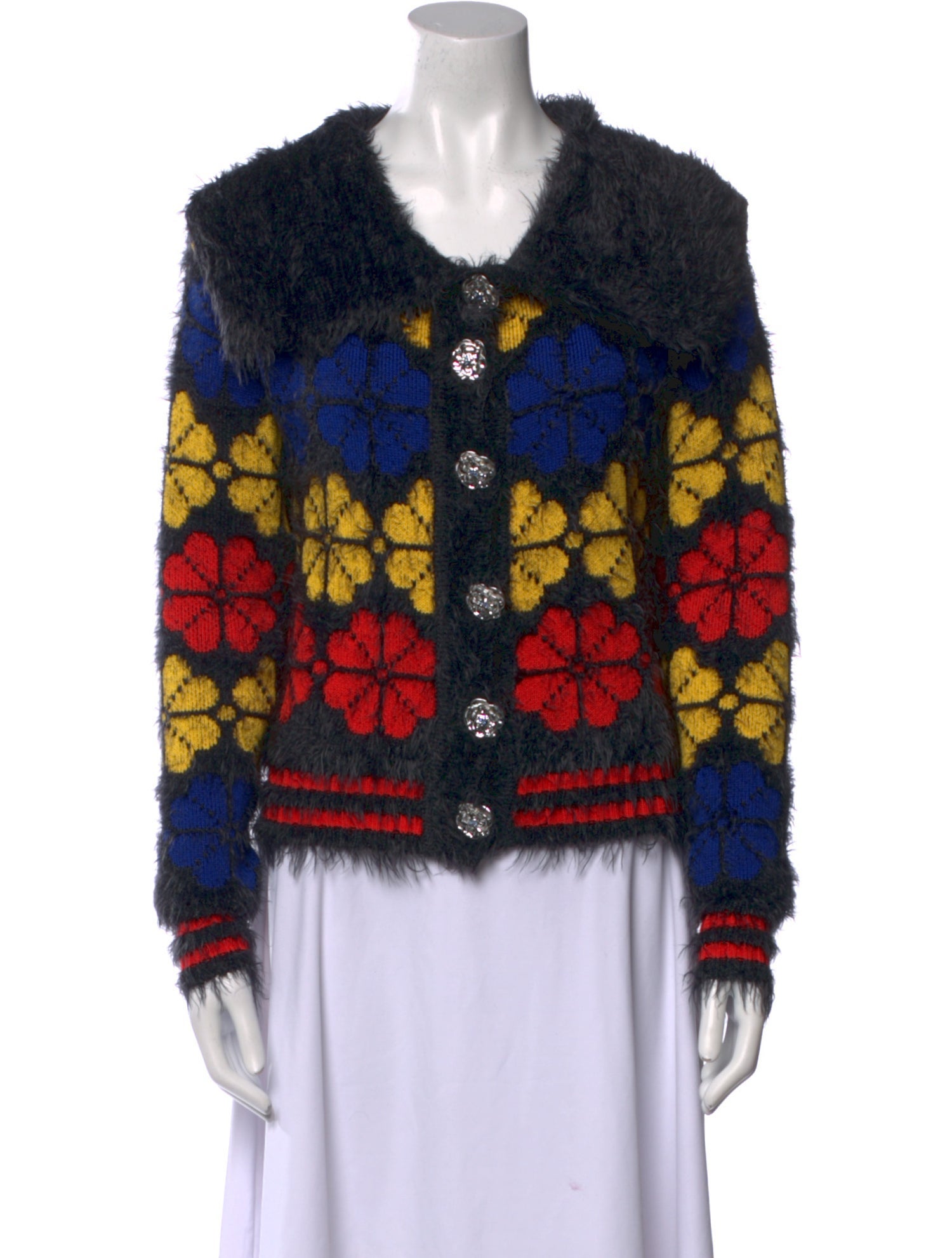 Chopova Lowena Printed Crew Neck Sweater