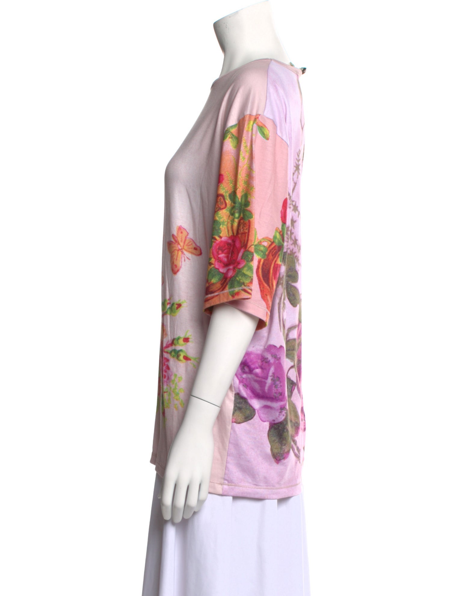 Chopova Lowena Graphic Print Bateau Neckline T-Shirt