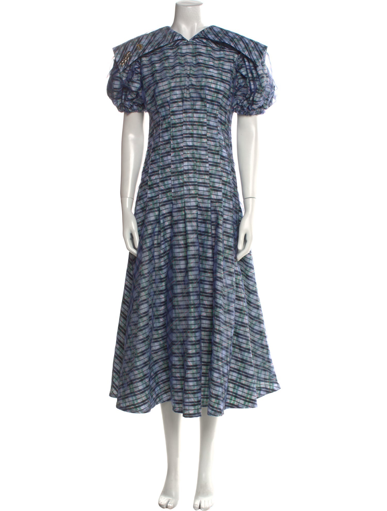 Chopova Lowena Striped Long Dress