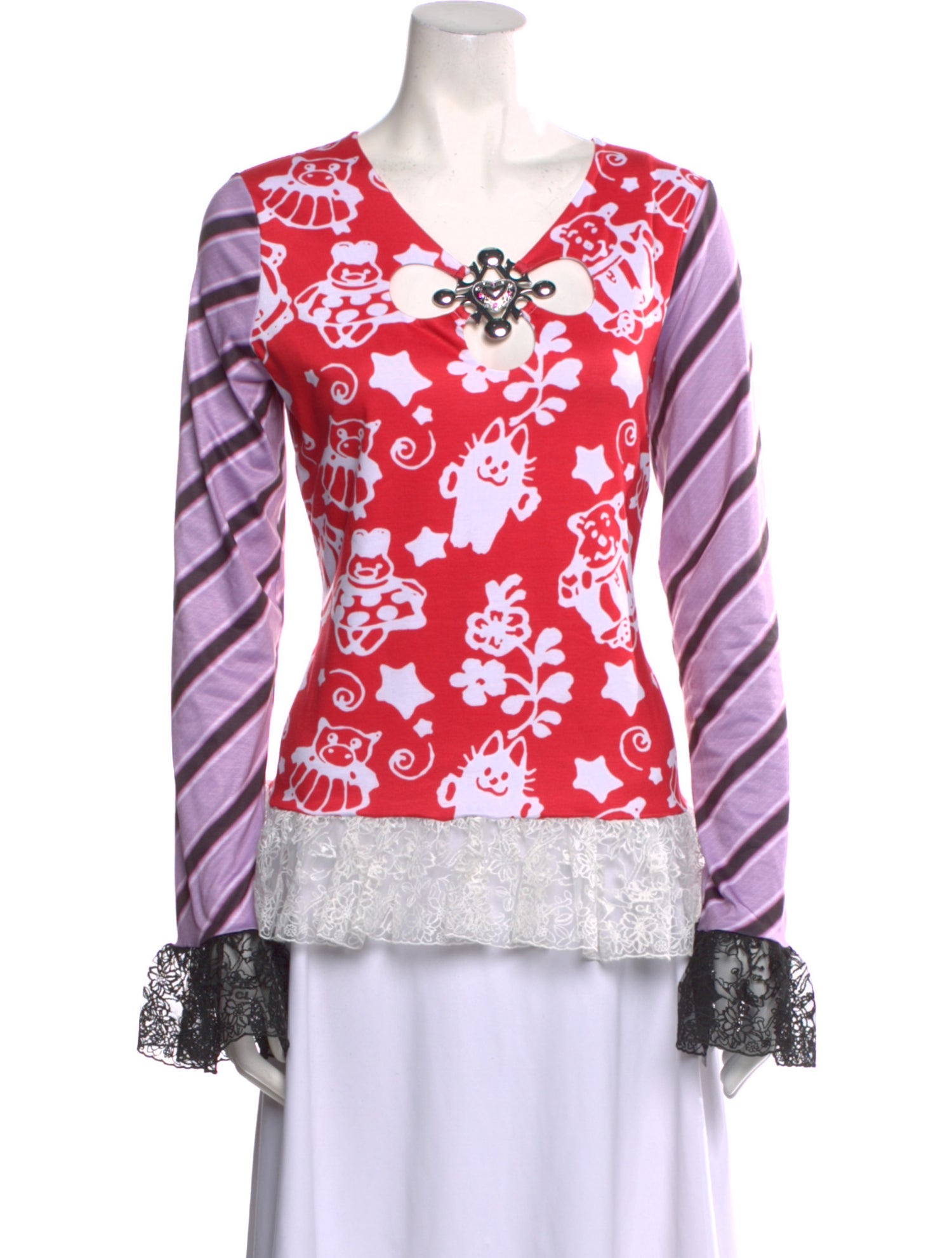 Chopova Lowena Printed V-Neck Tunic