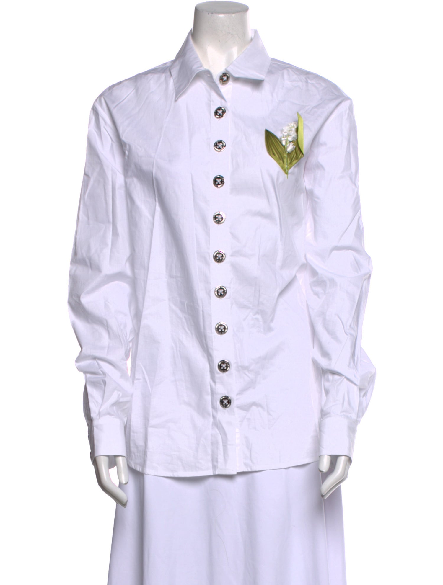 Chopova Lowena Long Sleeve Button-Up Top