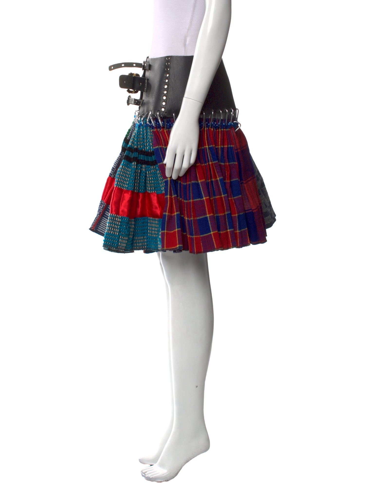 Chopova Lowena Leather Mini Skirt