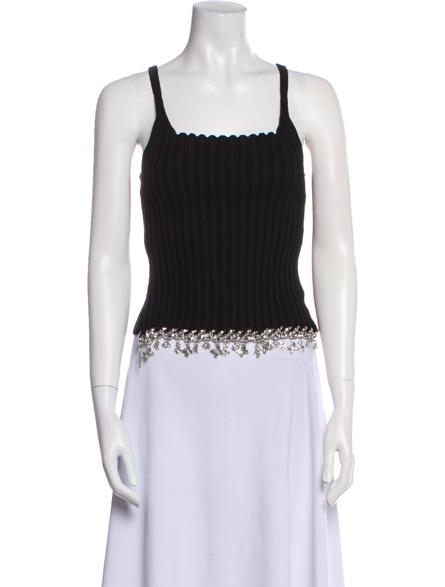 Chopova Lowena Square Neckline Sleeveless Crop Top w/ Tags