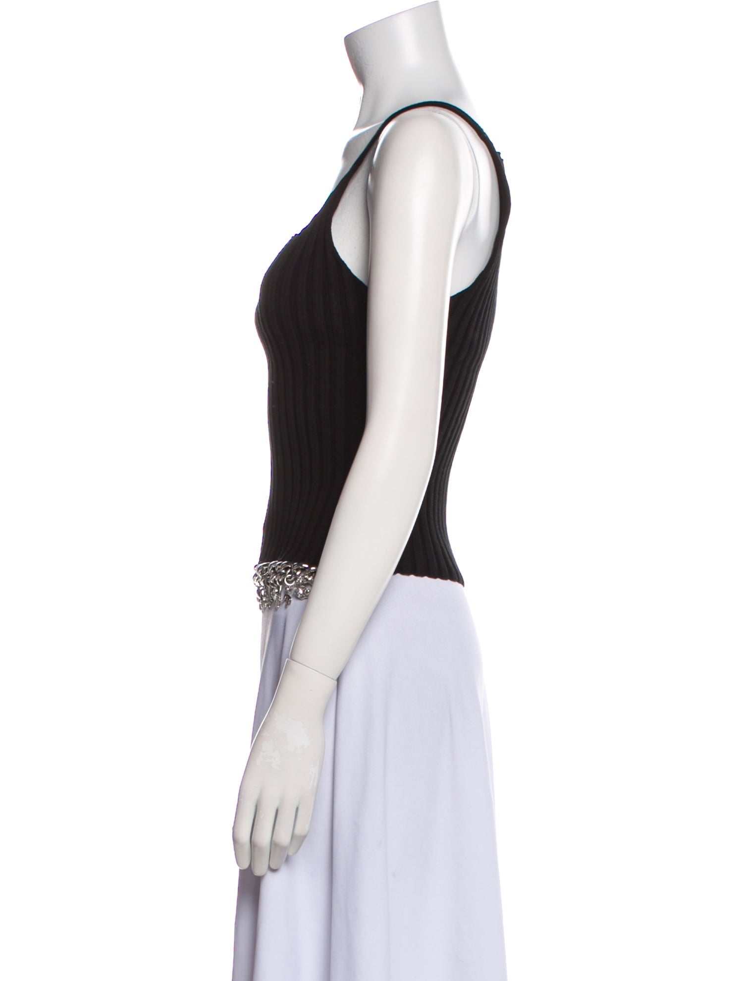 Chopova Lowena Square Neckline Sleeveless Crop Top w/ Tags