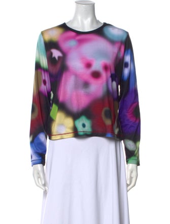 Chopova Lowena Tie-Dye Print Crew Neck Sweatshirt
