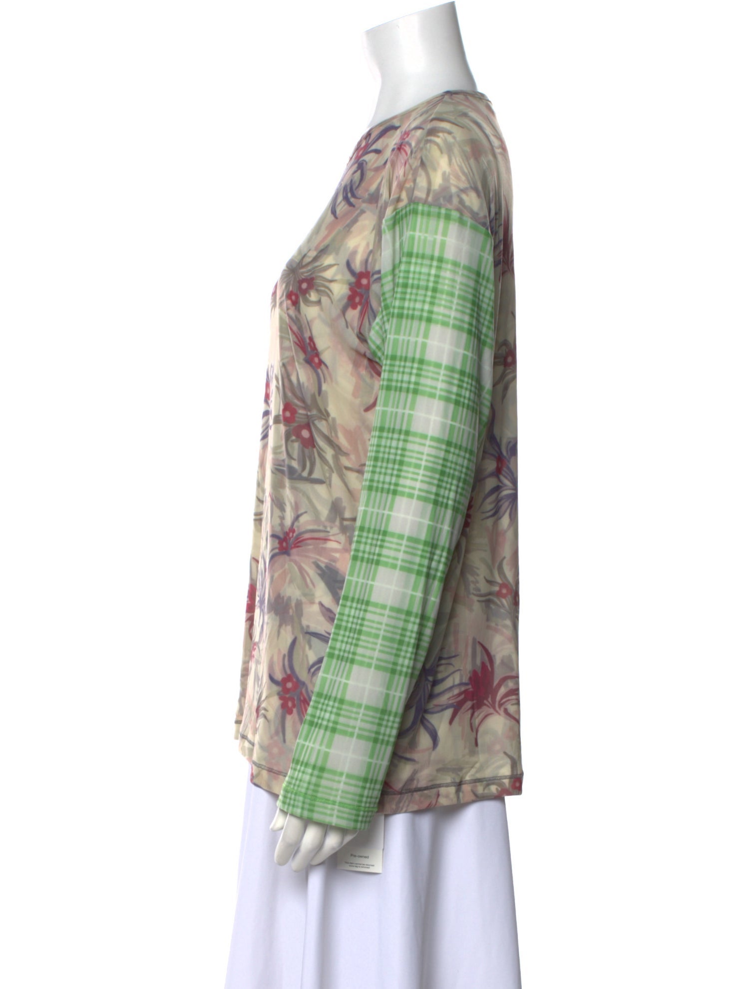 Chopova Lowena Nylon Floral Print Blouse